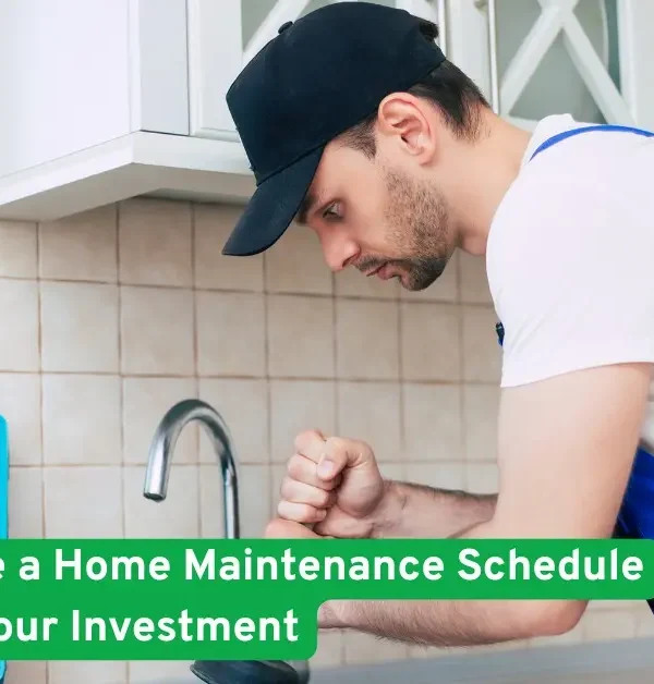 Professional handyman fixing kitchen sink with tools, CT House Builders home maintenance schedule tips to protect investment