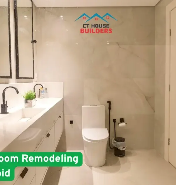 Modern bathroom remodel showcasing common remodeling mistakes to avoid, clean design, proper layout, lighting, and fixture placement