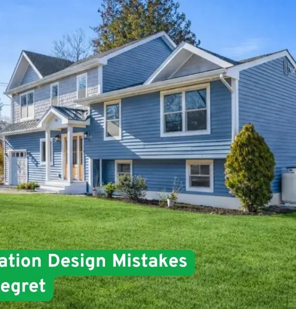 Exterior view of a newly built suburban home representing kitchen renovation planning and common design mistakes homeowners often regret.